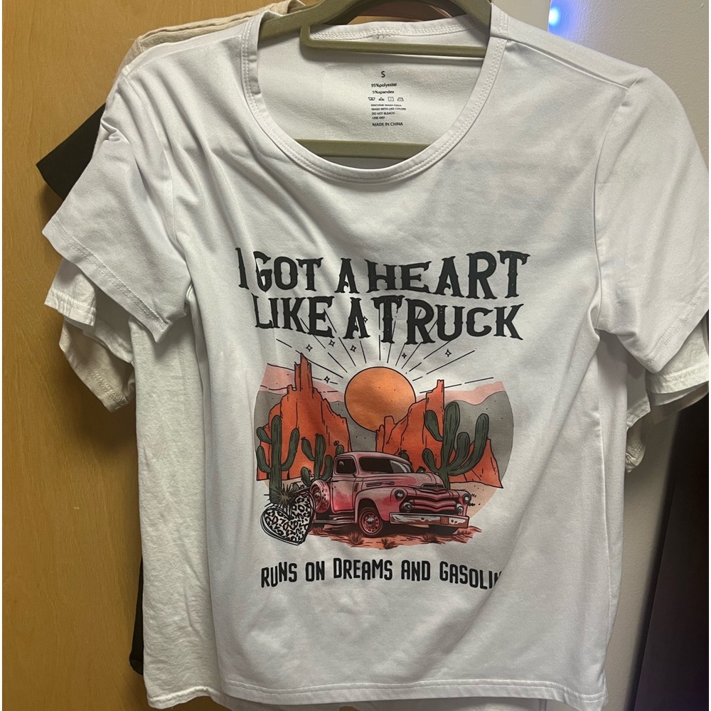 Heart like a truck tee